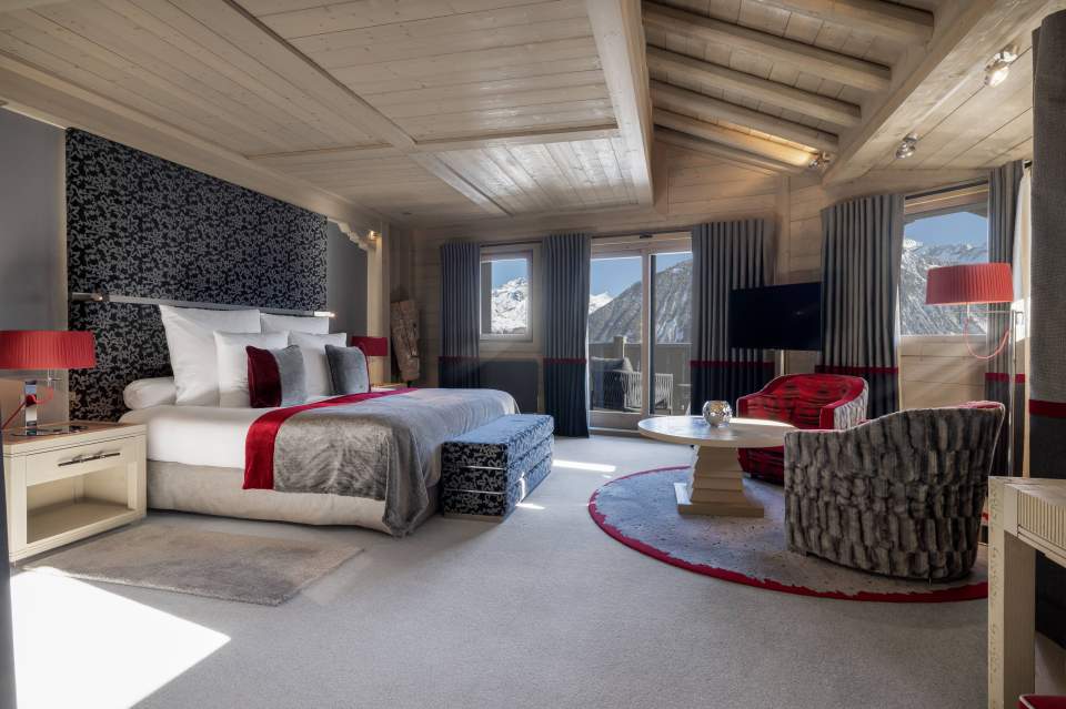 Chambre prestige hôtel de luxe 5 étoiles Le K2 Palace Courchevel 1850