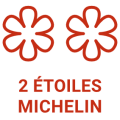 Logo 2 étoiles michelins