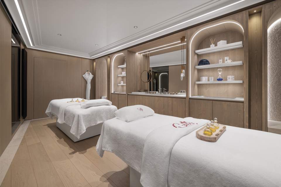 Nouvelle cabine double goji spa à l'hôtel de luxe 5 étoiles Le K2 Palace à Courchevel 1850