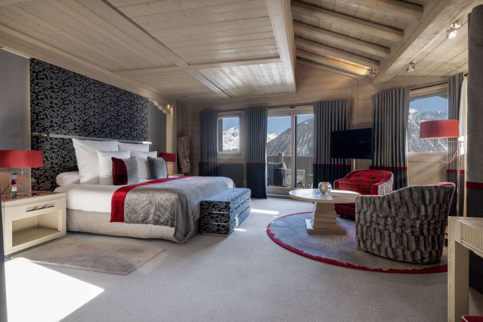 Chambre prestige hôtel de luxe 5 étoiles Le K2 Palace Courchevel 1850